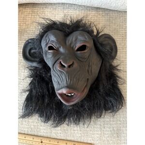 Gorilla Full‎ Head Latex Mask Halloween Adults Fancy Dress King Kong Acessory
